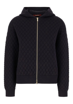 Max Mara quilted hooded coat - Blue