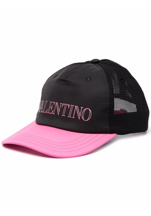 Valentino Garavani logo print mesh cap - Black
