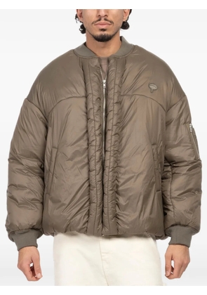 MORDECAI zip-up padded jacket - Brown