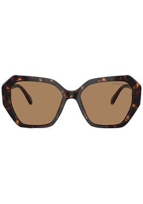 Swarovski Eyewear crystal-embellished sunglasses - Brown