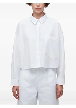 Osklen long-sleeve cropped shirt - White