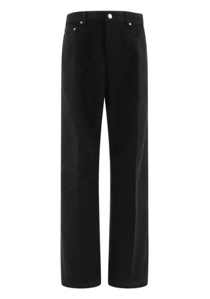 Rick Owens straight-leg cotton trousers - Black