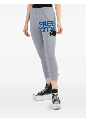 FreeCity cropped printed sweatpants - Grey