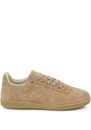 A.P.C. Moe calf suede sneakers - Brown