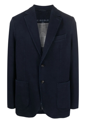 Circolo 1901 single-breasted cotton-blend blazer - Blue