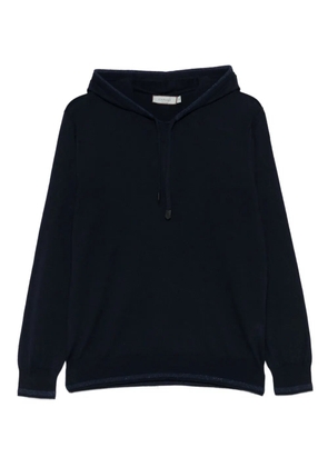 Canali merino wool hood - Blue