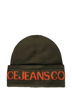 Versace Jeans Couture logo-embroidered beanie - Green