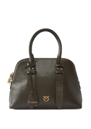 PINKO Love Birds-plaque tote bag - Green