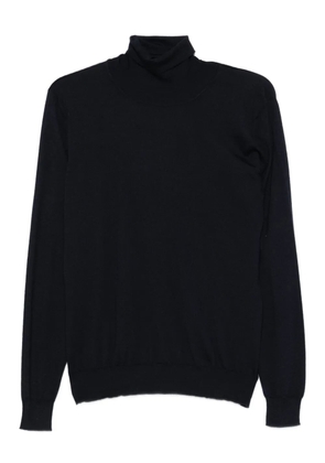 Fedeli turtleneck long-sleeve sweater - Blue