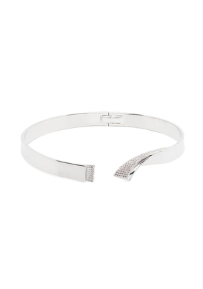 Eddie Borgo Pavé Folded collar - Silver