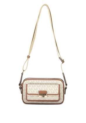 Michael Kors Bradshaw monogram flap-pocket shoulder bag - Neutrals
