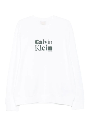 Calvin Klein logo-print sweatshirt - White