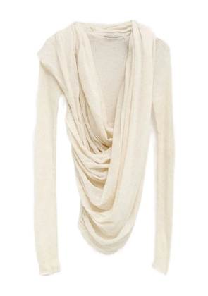 Paloma Wool cowl-effect knitted top - White
