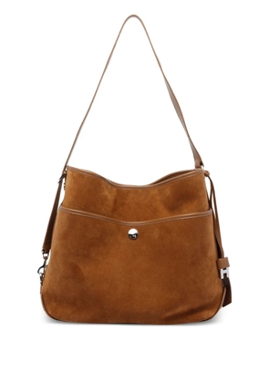 Hogan medium suede leather shoulder bag - Brown