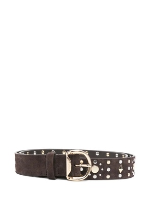 SANDRO rivet buckle belt - Brown
