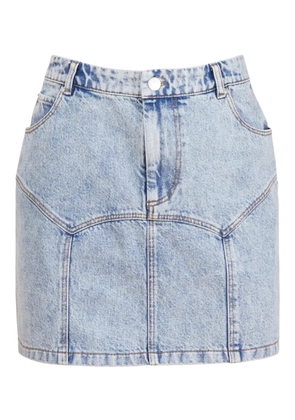 Fleur Du Mal cotton mini skirt - Blue