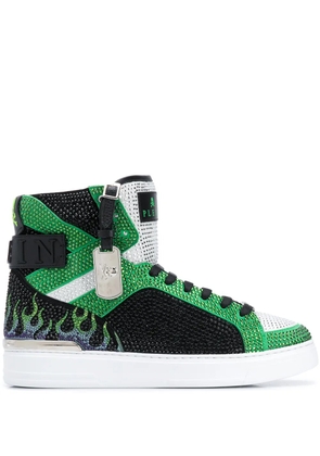 Philipp Plein Money Beast high-top sneakers - Green