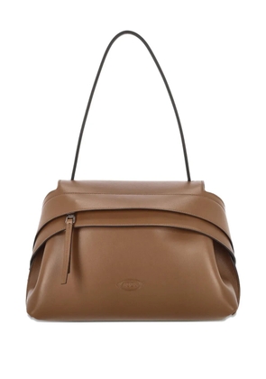 Tod's Wave leather shoulder bag - Brown