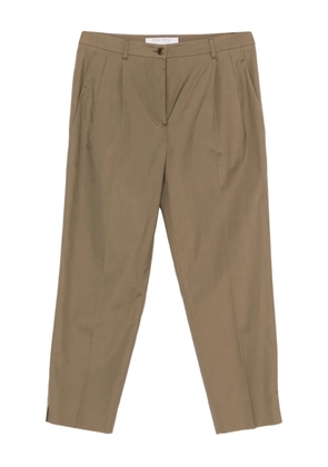 Miu Miu Pre-Owned 2000s pleat-detail trousers - Green