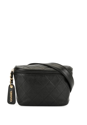 CHANEL Pre-Owned 1995 diamond quilted belt bag - Black
