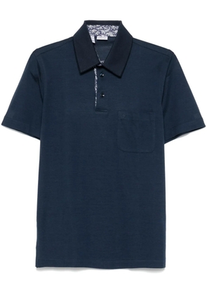 Brioni piqué polo shirt - Blue