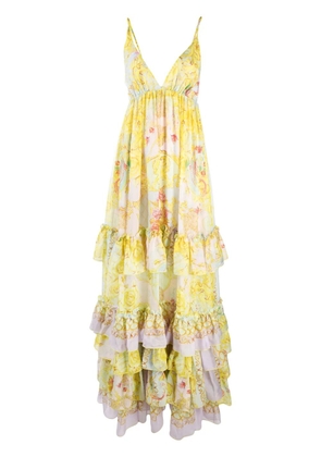 Philipp Plein New Baroque maxi-dress - Yellow