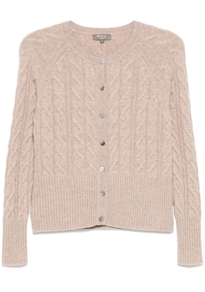 N.Peal Myla Cable cardigan - Neutrals