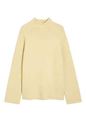 Maria McManus ribbed funnel-neck sweater - Yellow