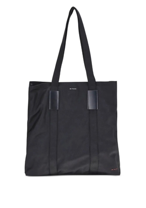 Kiton leather-trimmed tote bag - Black