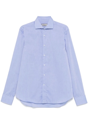 Canali mélange-effect shirt - Blue