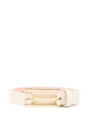 Victoria Beckham bar buckle belt - Neutrals