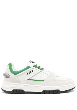 MSGM panelled leather sneakers - Neutrals