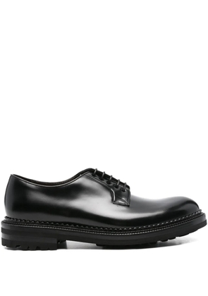 Cenere GB patent leather lace-up Derby shoes - Black