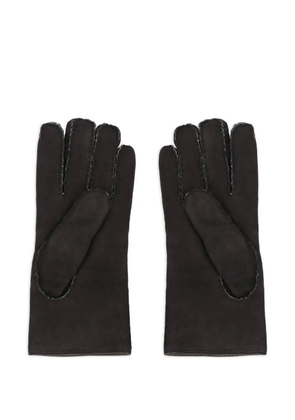 Moorer Hideko sheepskin suede gloves - Black