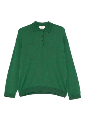 BITE Studios buttoned polo sweater - Green