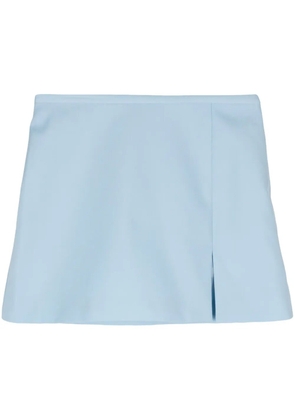 MACH & MACH slit detail knitted miniskirt - Blue