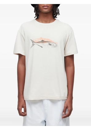 Osklen Anchova fish-print linen T-shirt - 51