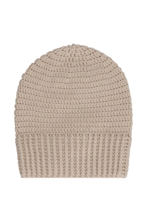 Malo crochet-knit beanie - Neutrals
