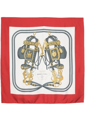 Hermès Pre-Owned 1980s pre-owned Brides de Gala silk scarf - Red