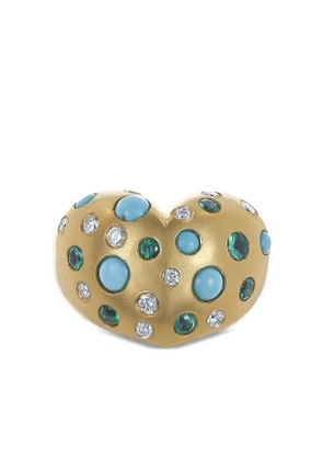 Jenna Blake 18K yellow gold multi-stone ring
