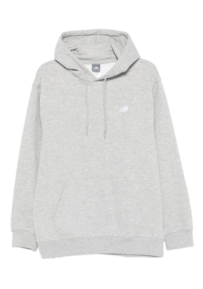 New Balance embroidered-logo hoodie - Grey