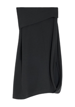 LEMAIRE twisted-hem skirt - Black