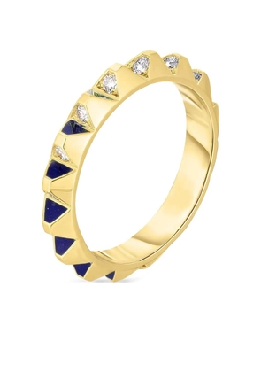 Cicada Jewelry 18K yellow gold Spike diamond ring
