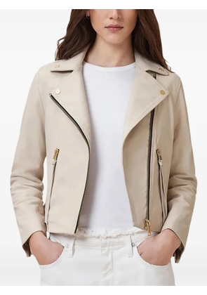 AllSaints zip-fastening biker jacket - Neutrals