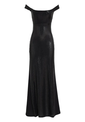 Gloria Coelho mesh maxi dress - Black