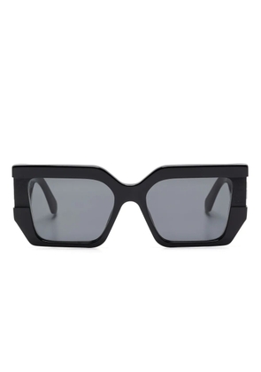Off-White Eyewear logo-plaque sunglasses - Black