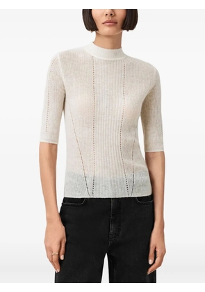 AllSaints ribbed knitted top - Neutrals