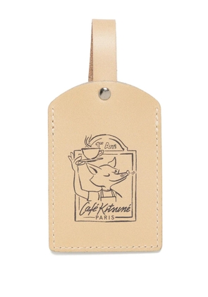 CAFÉ KITSUNÉ Street Fox name tag - Neutrals