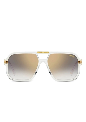 Carrera logo-print sunglasses - White