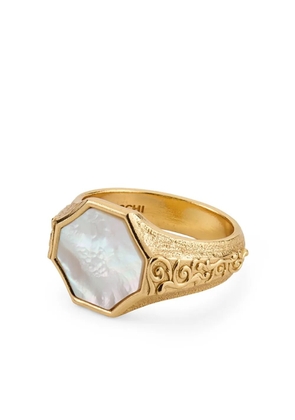 Emanuele Bicocchi brushed-finish ring - Gold